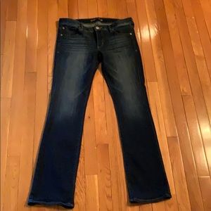 Express Barely Boot Low Rise Jeans